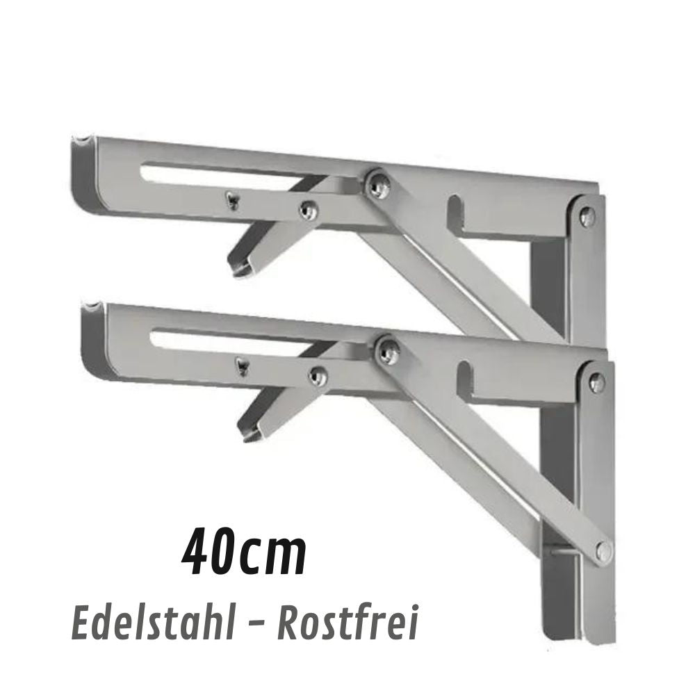 Lot de 2 supports pliants robustes pour étagères | supports muraux pliables