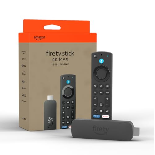 Amazon Fire TV Stick 4K-Max | Unterstützt Streaming über Wi-Fi 6E, Ambient-TV