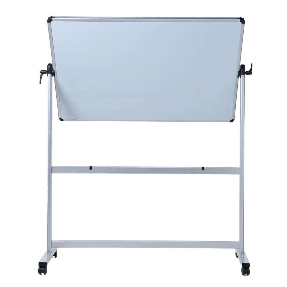 VIZ-PRO Mobile Whiteboard with aluminum frame & stand (120x90cm): Double-sided