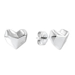 Calvin Klein earrings for women from the 'Faceted Heart' collection