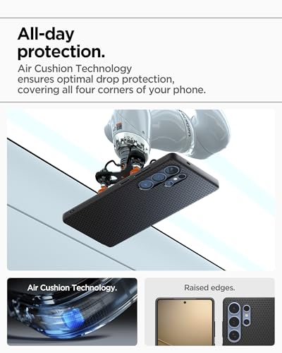 Liquid Air Case Compatible with Samsung Galaxy S25 Ultra in Black