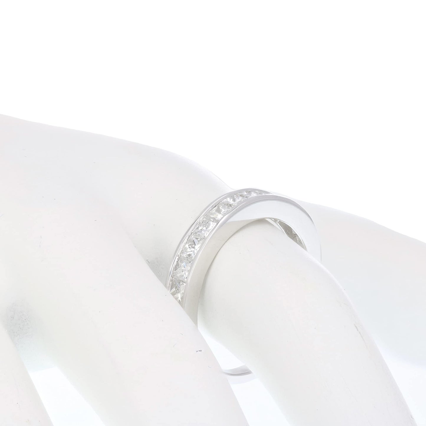 Vir Jewels Princess Cut 14K White Gold Diamond Ladies Ring: White/Crystal (J)