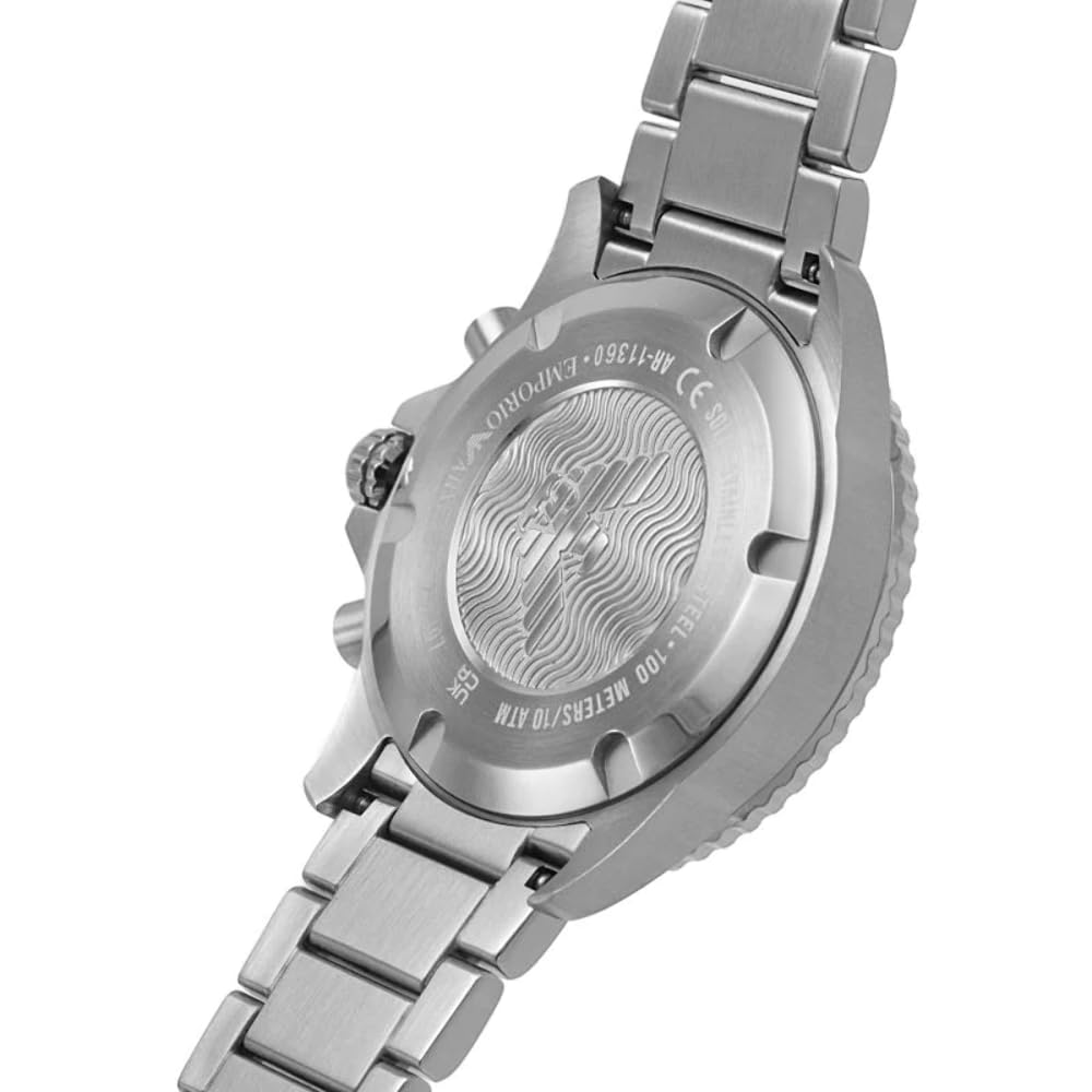 Emporio Armani 'AR11360' Chronograph Men's Watch (43mm): Stainless steel case, interchangeable strap