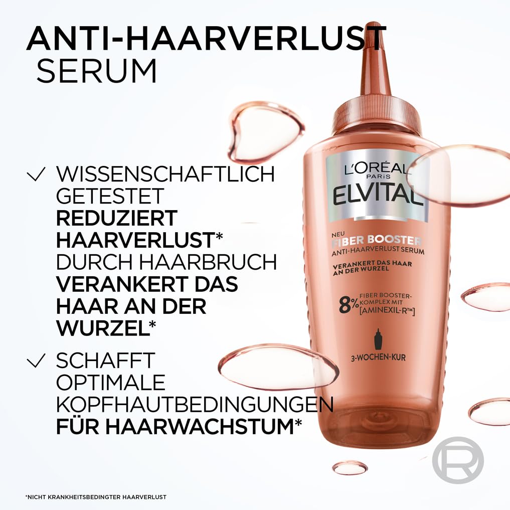 L'Oréal Paris Fiber Booster Anti-Hair Loss Scalp Serum: Against Hair Loss (3x 102ml)