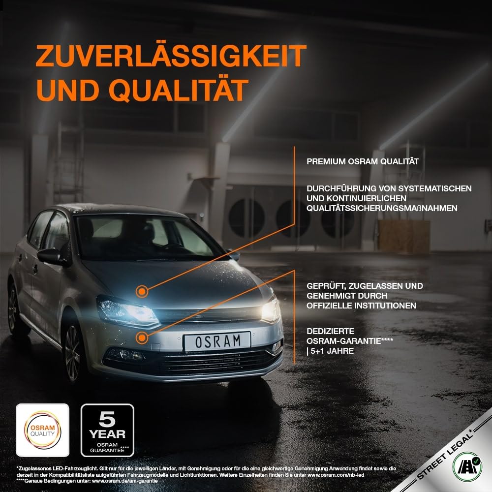 OSRAM Night Breaker (LED-Speed H7): Fern- und Abblendlicht mit Straßenzulassung, 6000K
