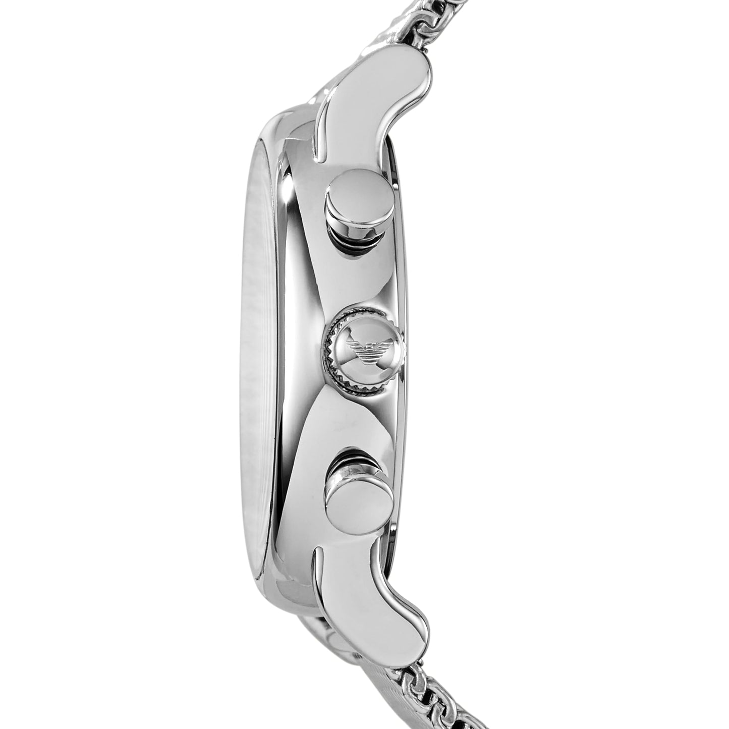 Emporio Armani 'AR1808' Chronograph-Herrenuhr (46mm): Edelstahl, Wasserdicht