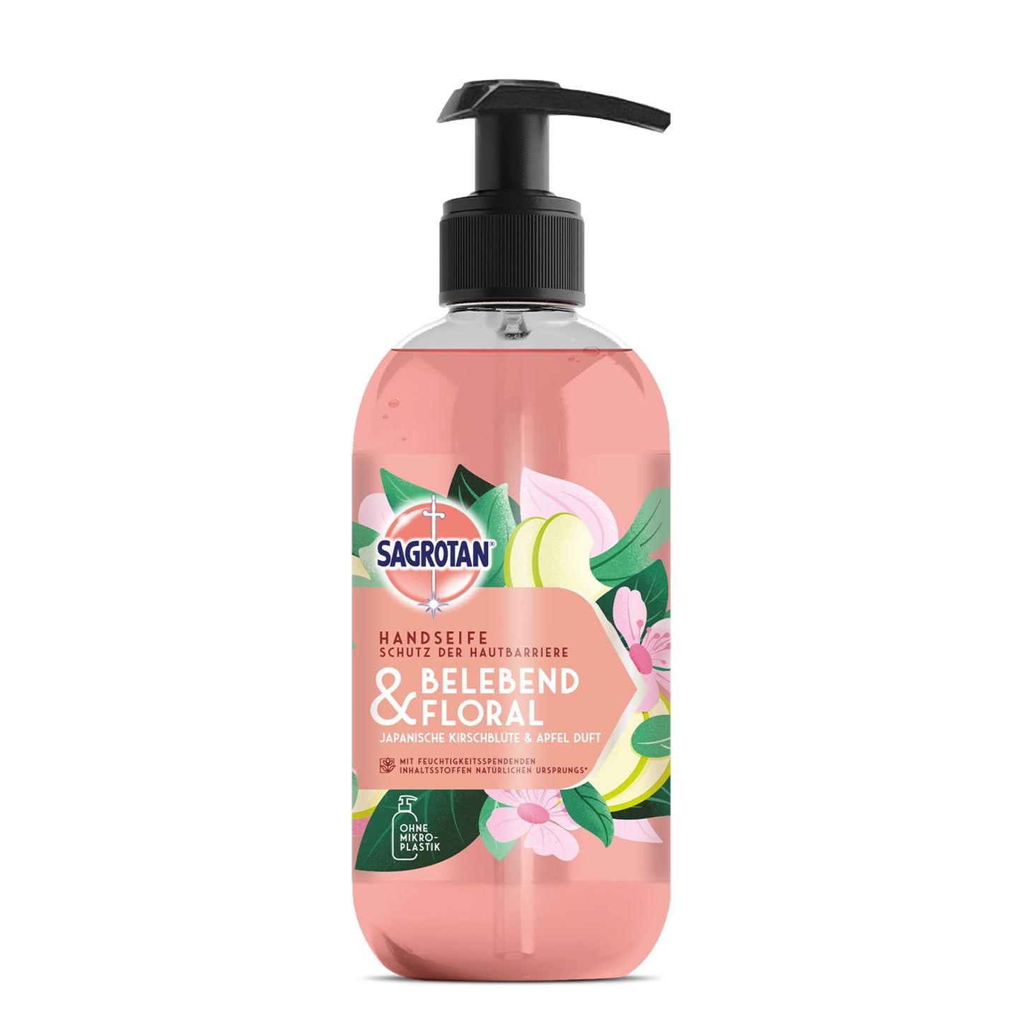 SAGROTAN Hygiene Soap Invigorating and Floral (5x300ml) Hand Soap
