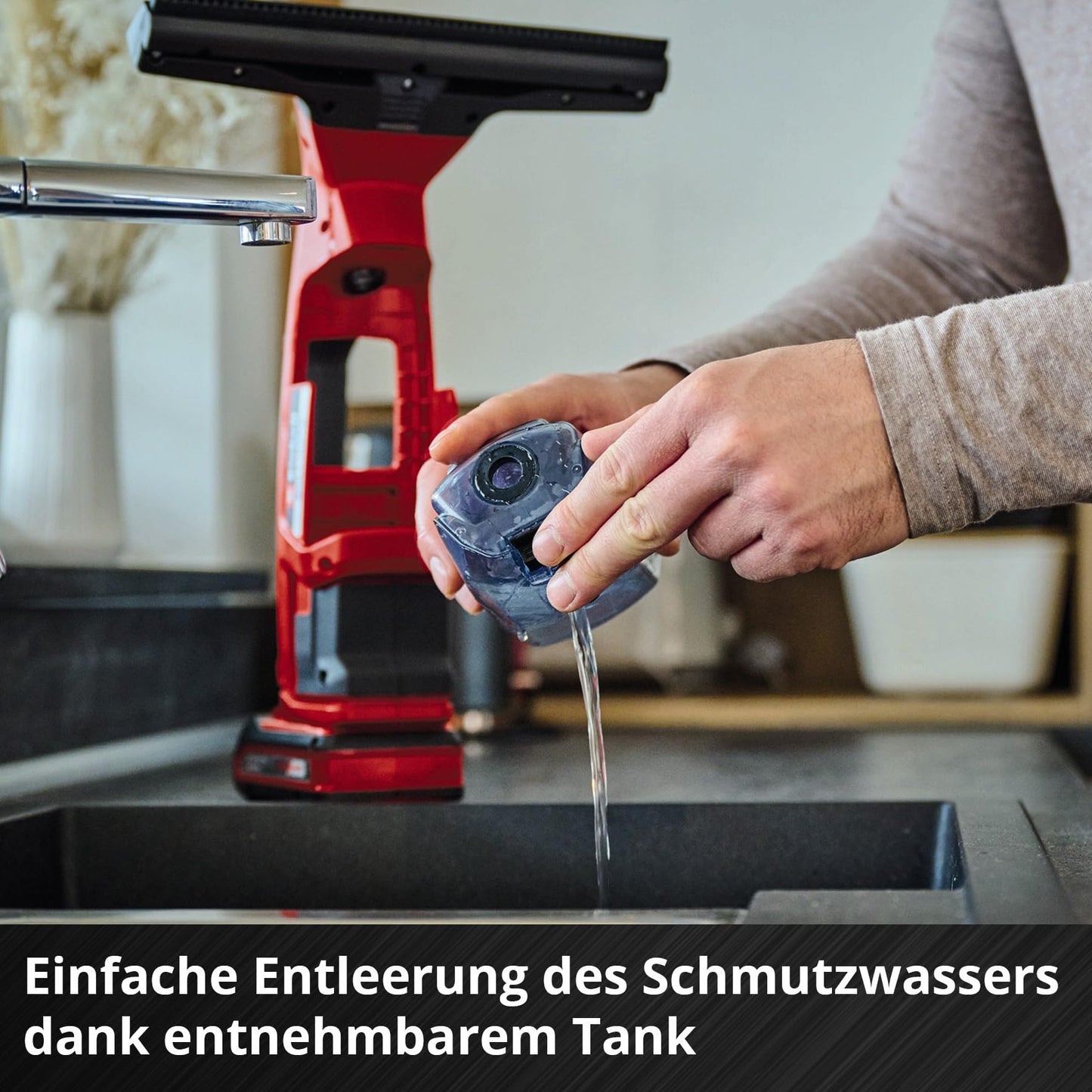 Einhell Akku-Fensterreiniger 'BRILLIANTO' Power X-Change ohne Akku