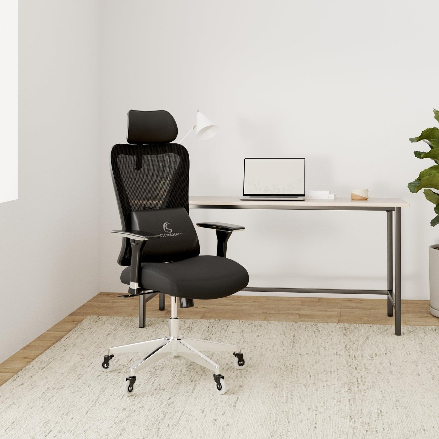 CleverSeat office chair, ergonomic, 100% individually adjustable | Swivel chair >150 kg