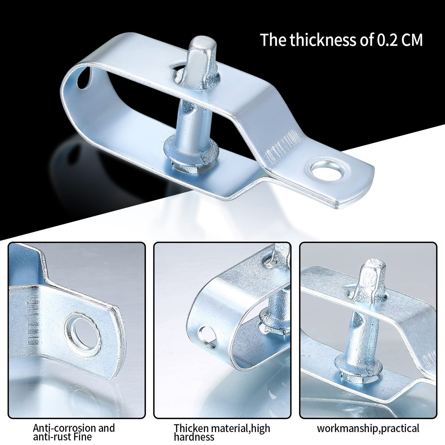 Chain link fence tensioners for garden (10 pieces): tension wire, knotted mesh fence