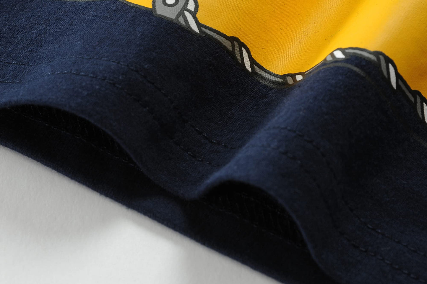 EULLA Kinder Jungen Schlafanzug (Langarm): Baumwolle Pyjama-Set 'Bagger' in Dunkelblau