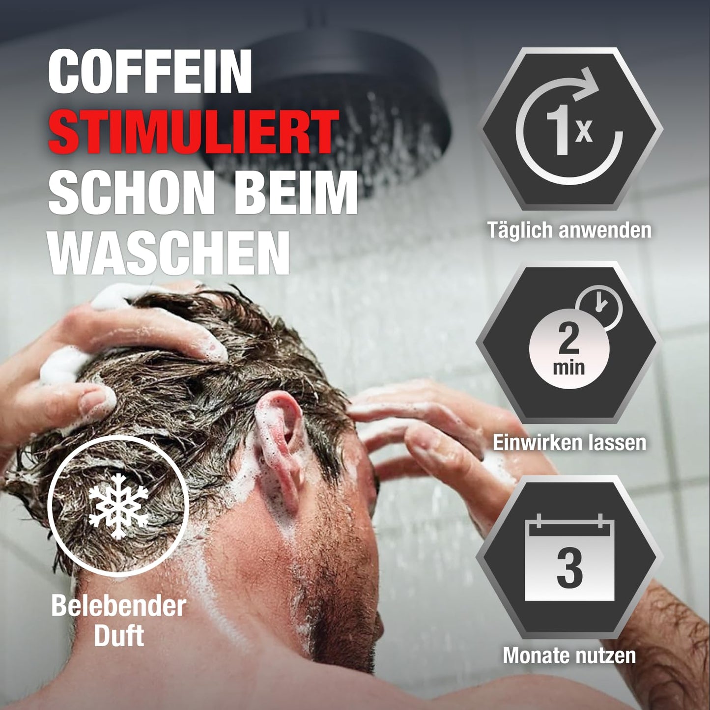 Alpecin Caffeine Shampoo C1 (2x600ml) against hereditary hair loss
