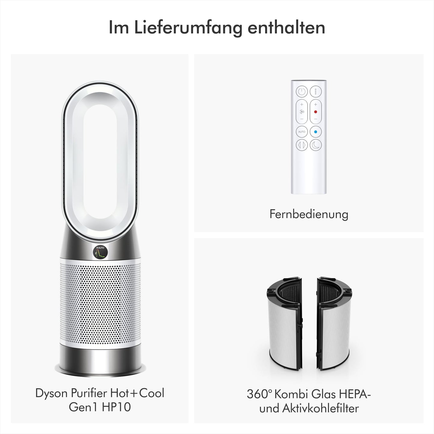 Dyson Purifier Hot+Cool 'Gen1 HP10' Luftreiniger mit Heiz- und Kühlfunktion