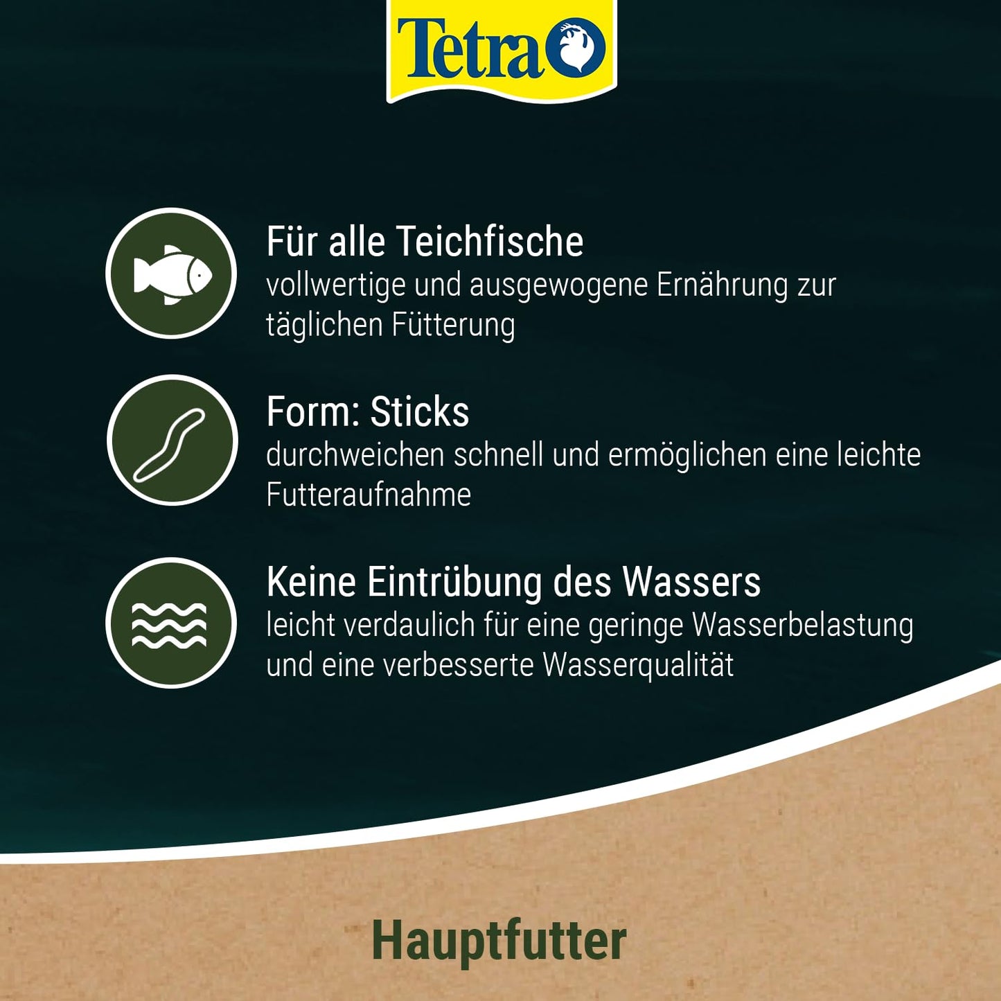 Tetra Pond Sticks (10L bucket) - Fish food for all pond fish: Clear water in the pond