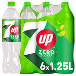 7up ZERO (6x1.25l): Sugar-free lemonade with lemon and lime flavor