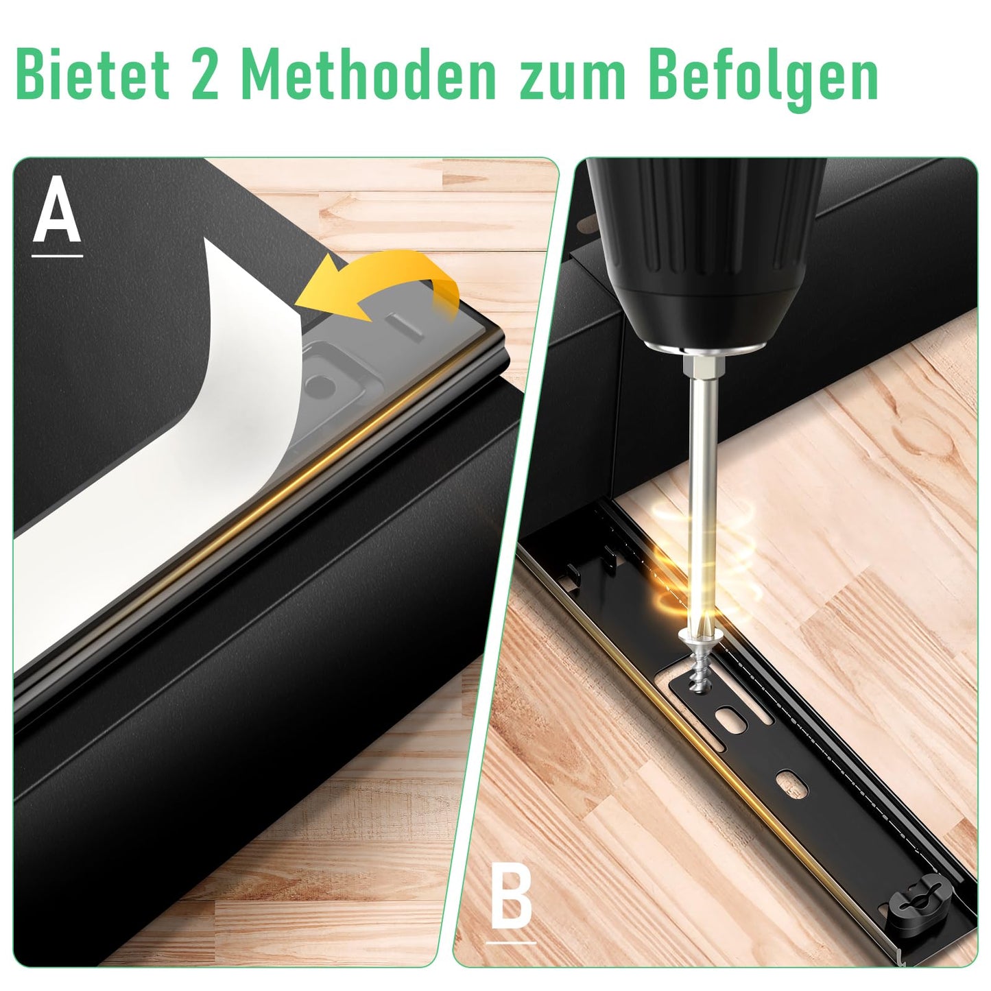 ICARE Adjustable Carbon Steel Telescopic Drawer (32-52cm): Extendable Kitchen Organizer