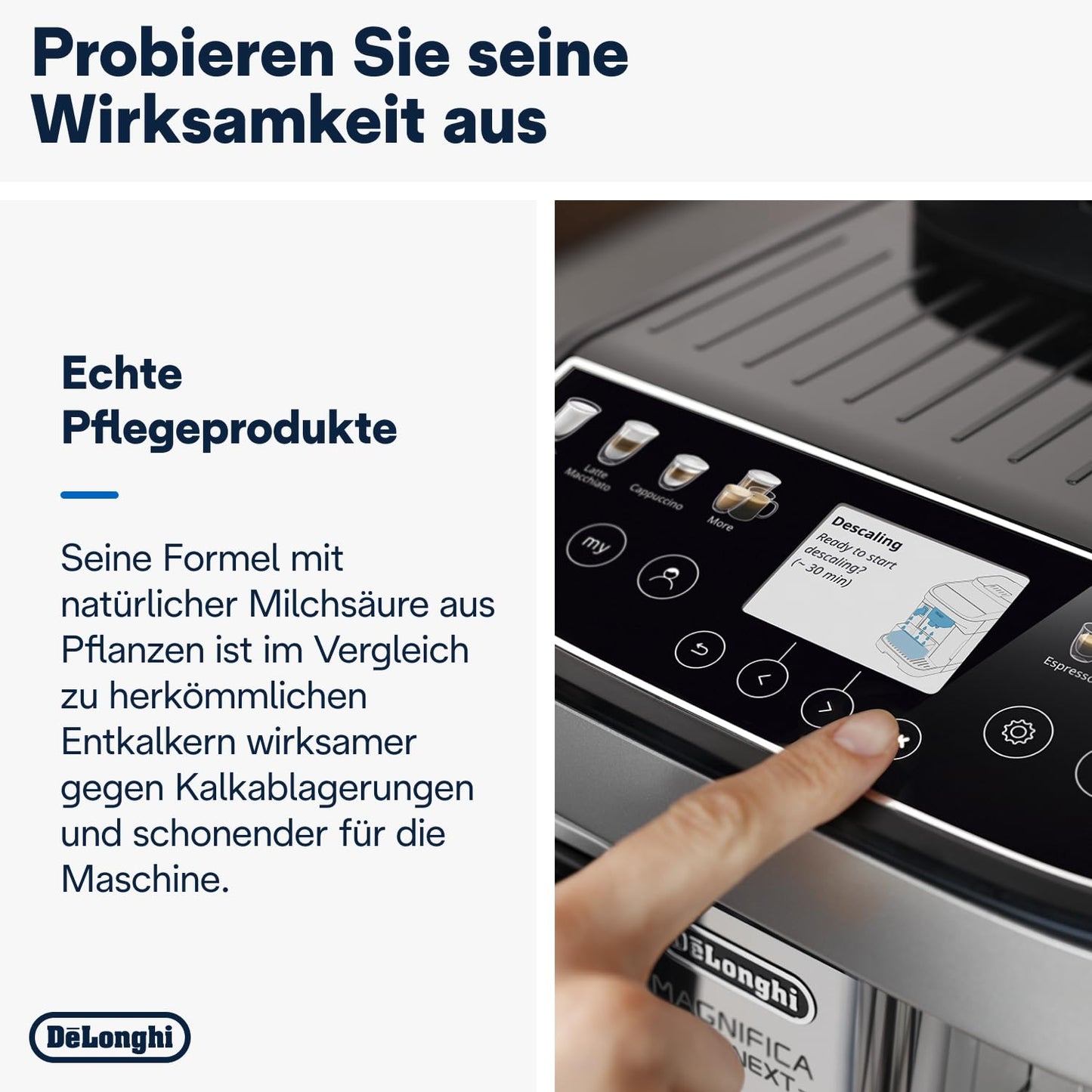 De'Longhi EcoDecalk Entkalker (500ml) | Für Kaffeemaschinen und Kaffeevollautomaten