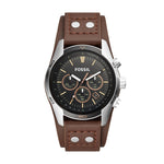 FOSSIL Coachman Chronograph Movement Men's Watch (44mm) with Stainless Steel or Leather Strap