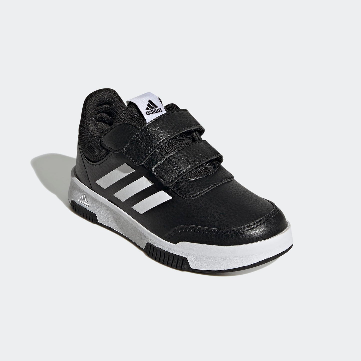 adidas 'Tensaur' Hook and Loop Laufschuhe für Kinder: Schwarz-Weiß
