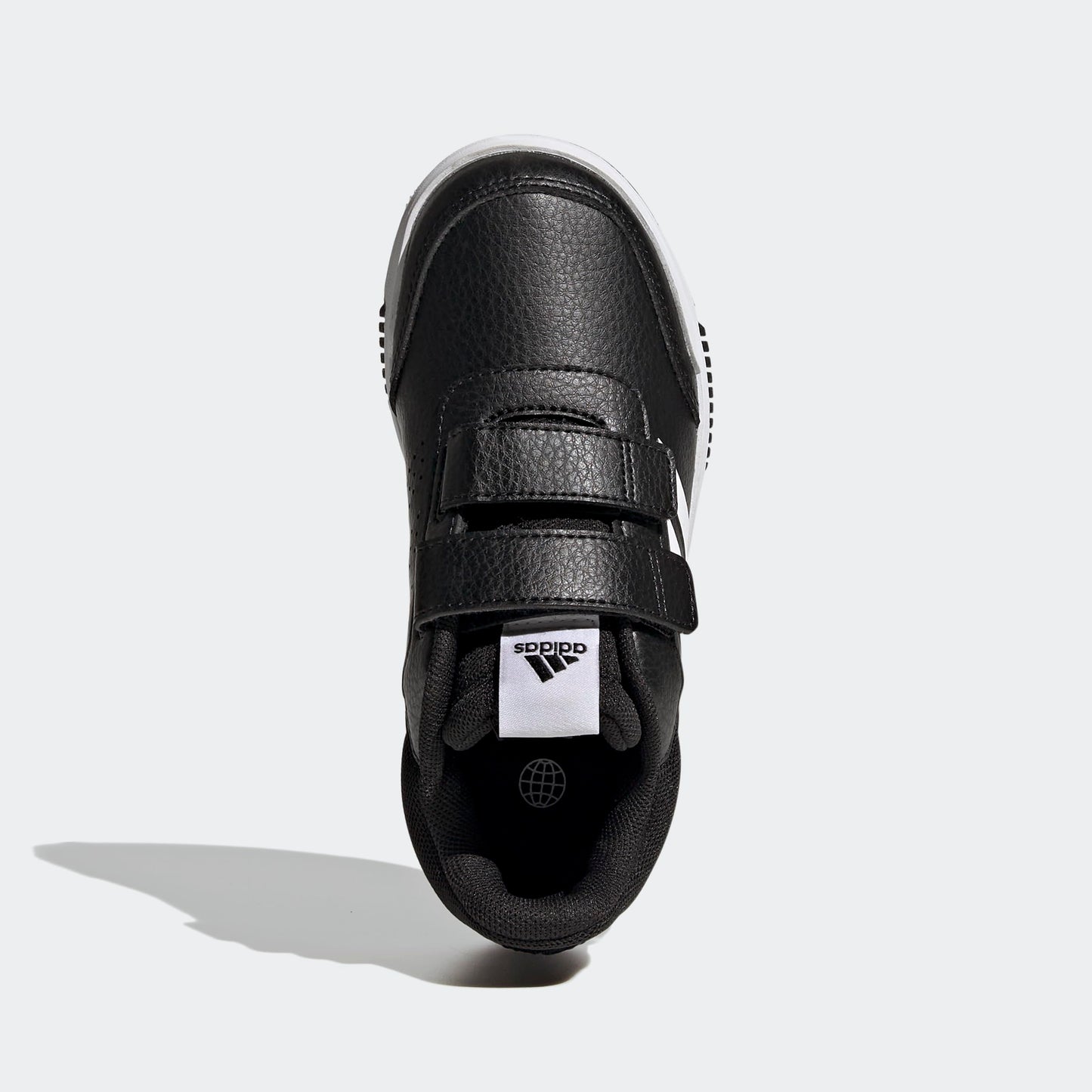 adidas 'Tensaur' Hook and Loop Laufschuhe für Kinder: Schwarz-Weiß