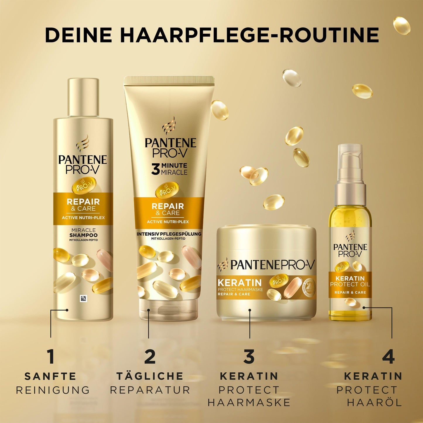Pantene Pro-V Repair & Care Shampoo (1000ml) with pump dispenser | Silicone-free