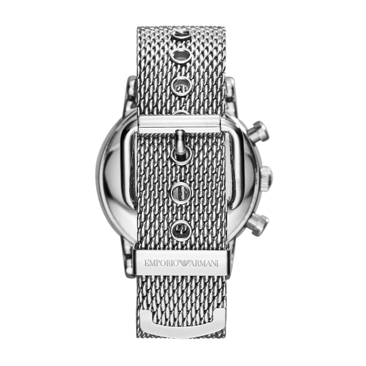 Emporio Armani 'AR1808' Chronograph-Herrenuhr (46mm): Edelstahl, Wasserdicht
