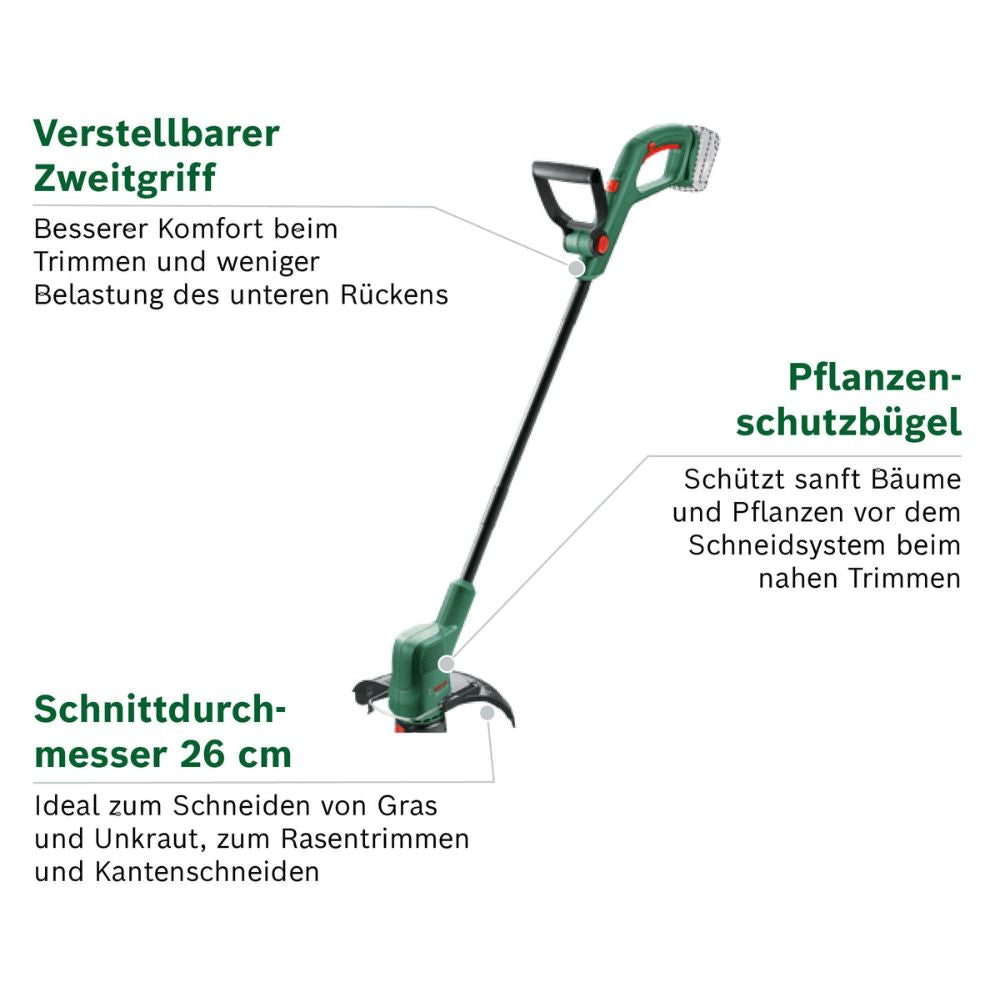 Bosch 'EasyGrassCut' cordless grass trimmer with 18-volt system | without battery