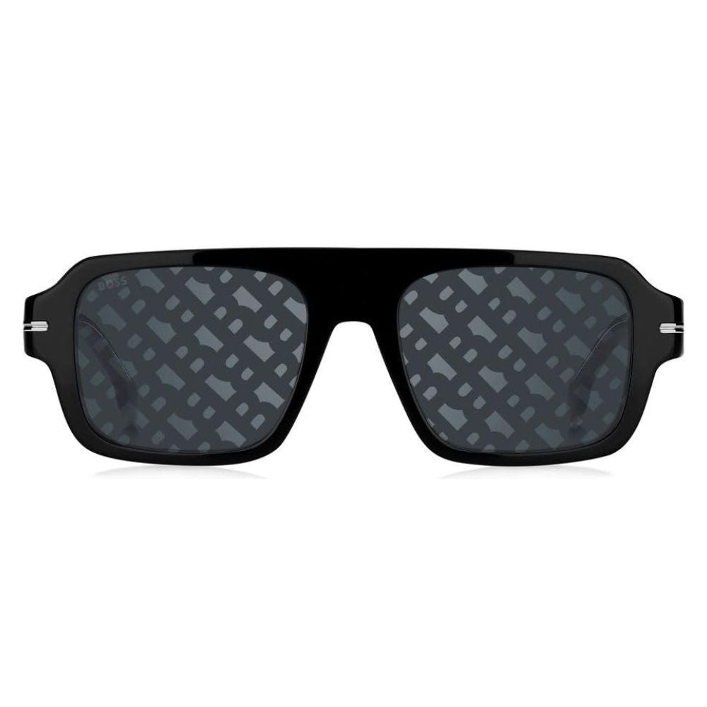 Hugo Boss '1595/S' sunglasses for men with a 2-year warranty (jet black)