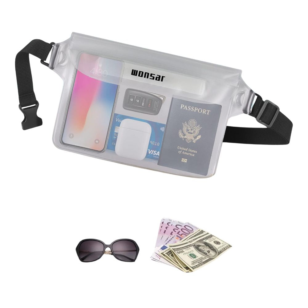 Wasserdichte Tasche mit verstellbarem Gurt für Wassersportler, Strand, Schwimmen