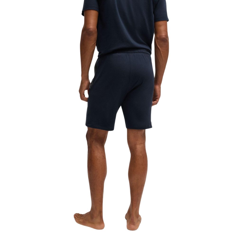 BOSS men's cotton shorts: Comfortable with elastic waistband & logo, leisure & homewear