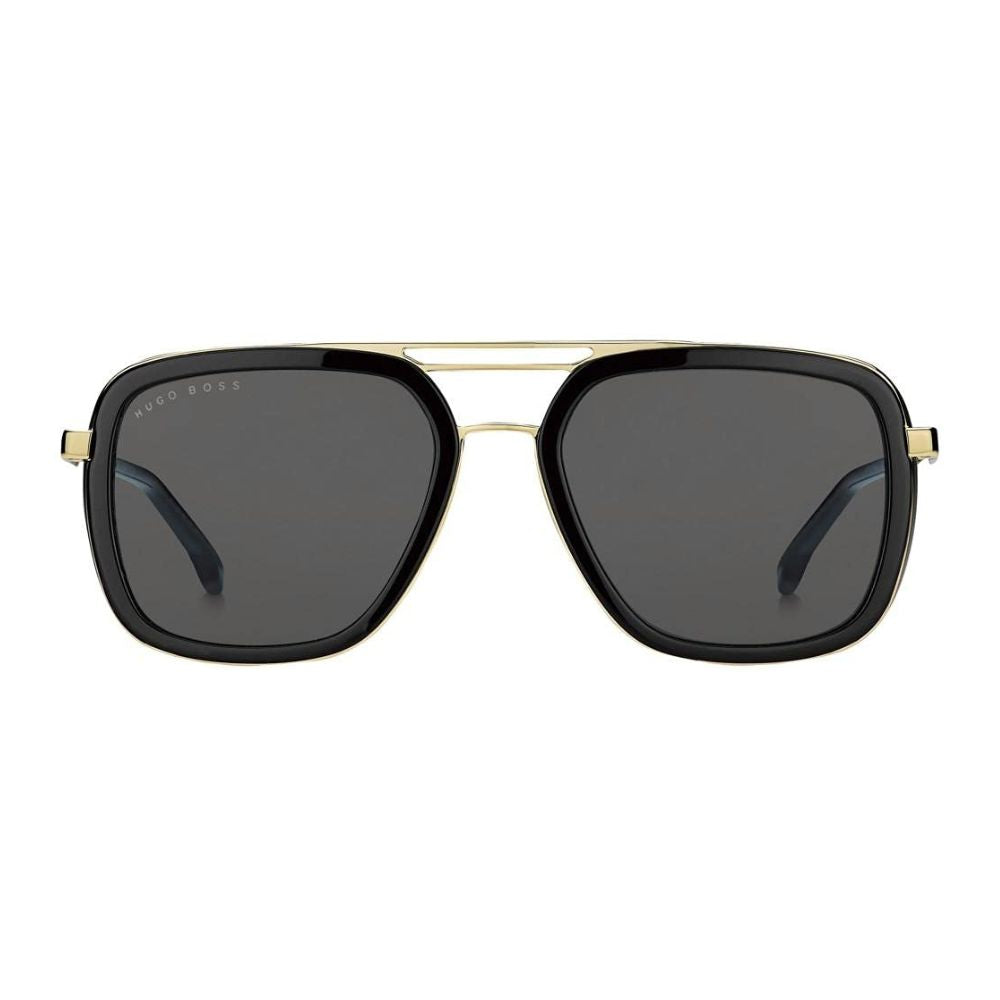 Hugo Boss '1235/S' Sonnenbrille für Herren mit 2 Jahre Garantie (Black-Gold)