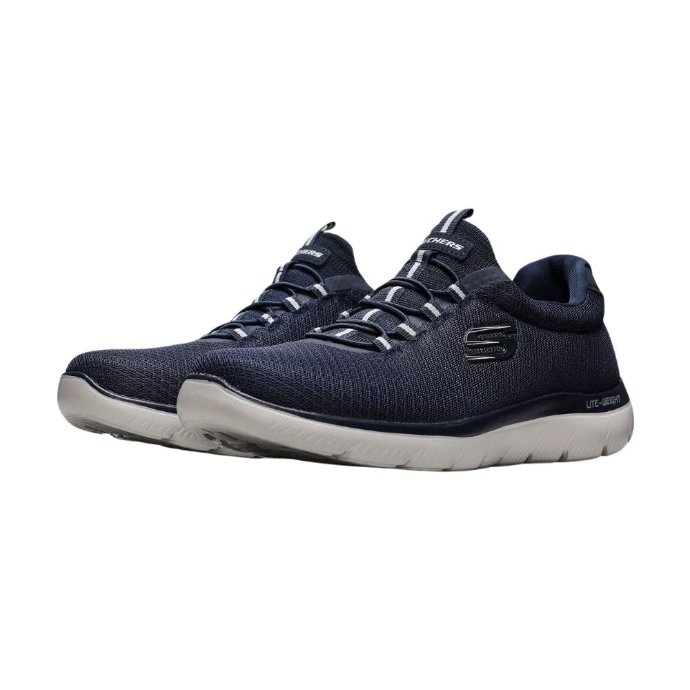 Skechers Summits Herren Sneaker - Navy Mesh Trim mit Memory Foam Innensohle