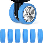 Protecteur de rouleau de bagages : housse de roue en silicone pour chariot, rouleaux de valises | Housse de protection pour valise de voyage