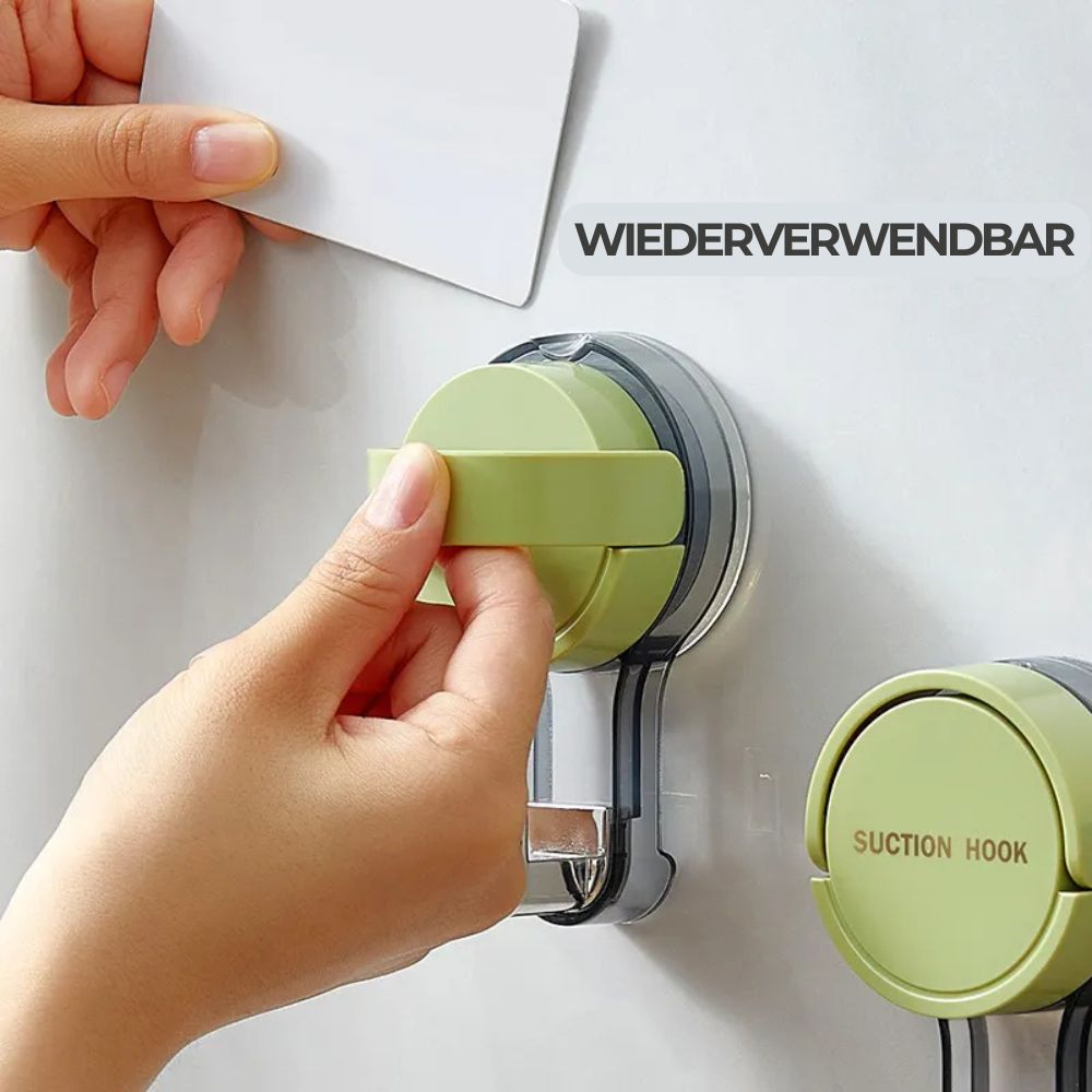 3er-Set Premium Wasserfeste Vakuum-Saugnapf-Mehrzweckhaken für Dusche, Küche und Zuhause: Abnehmbar
