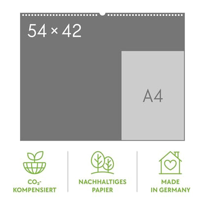 Germany Calendar 2026: Enchanting Landscapes in Landscape Format (54x42cm)