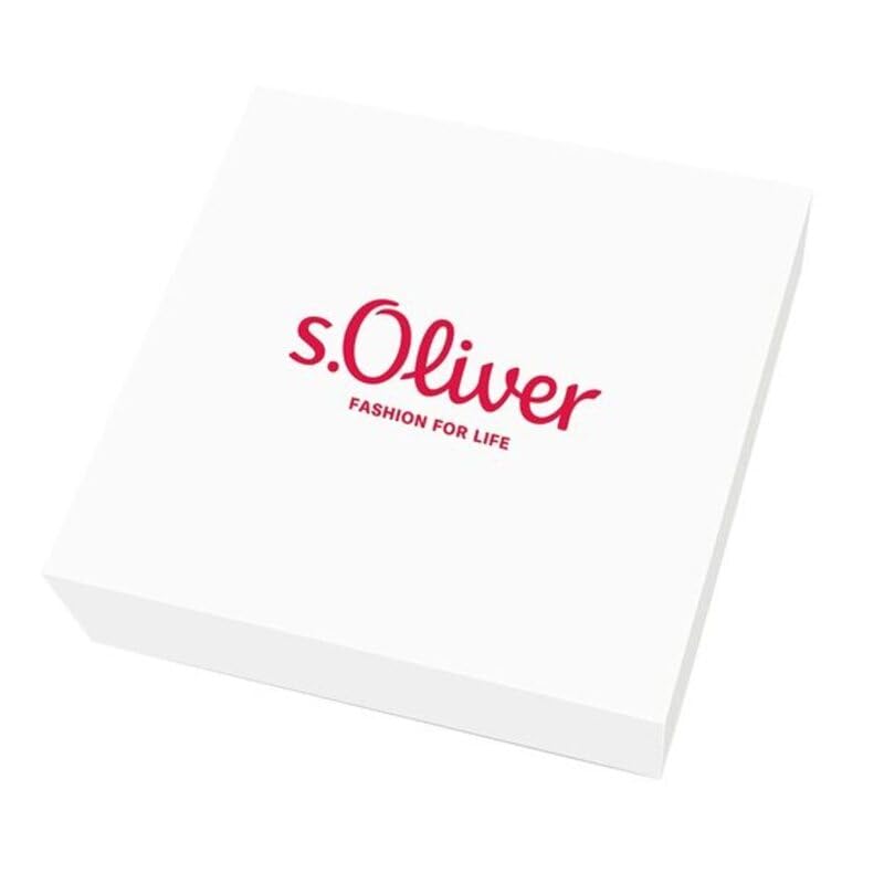 s.Oliver men's bracelet made of stainless steel (matte black): Curb links - Adjustable