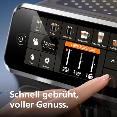 Philips Series 5400 Kaffeevollautomat EP5441/50 | 12 Kaffeespezialitäten, LatteGo Milchsystem, TFT-Touchscreen