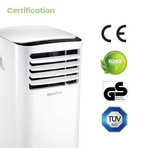 Comfee 3-in-1 Portable Air Conditioner (MPPH-09CRN7) with Exhaust Hose: 9000 BTU - 2.6kW