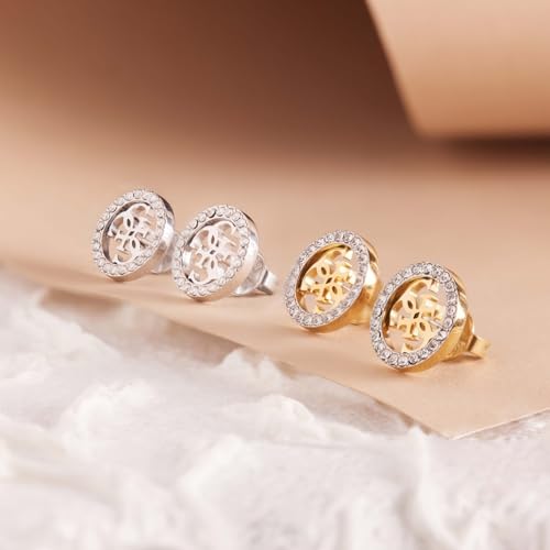 GUESS 'Studs Party' Damen-Ohrstecker aus vergoldetem Edelstahl (Gelbgold legiert)