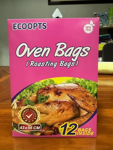 ECOOPTS Oven Roasting Bags for Turkey, Chicken, Meat, Vegetables (10x - 430x550mm)