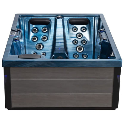 AWT AQART SPA IN-405 Eco Outdoor-Whirlpool: 37-Jets, Farblicht & Ozon (Oceanwave)