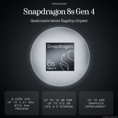 Nothing Phone (3) – Smartphone mit 50 MP Triple-Kamera, 24h Silizium-Kohlenstoff Akku, 6,67" 120Hz AMOLED Display, Glyph Matrix, 16GB + 512GB – Weiß