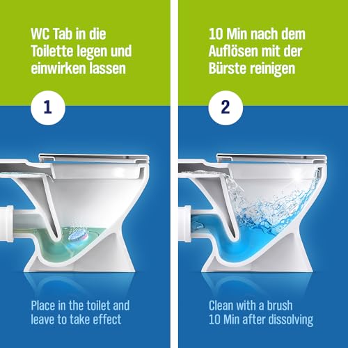 WC-Tabs 'Eukalyptus' 3-Phasen Kraftformel | 35 Frische-Tabs a 25g