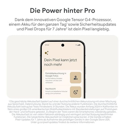 Google Pixel 9 Pro XL (128GB) mit Gemini ohne SIM-Lock, Dreifach-Rückkamerasystem, KI-Technologie
