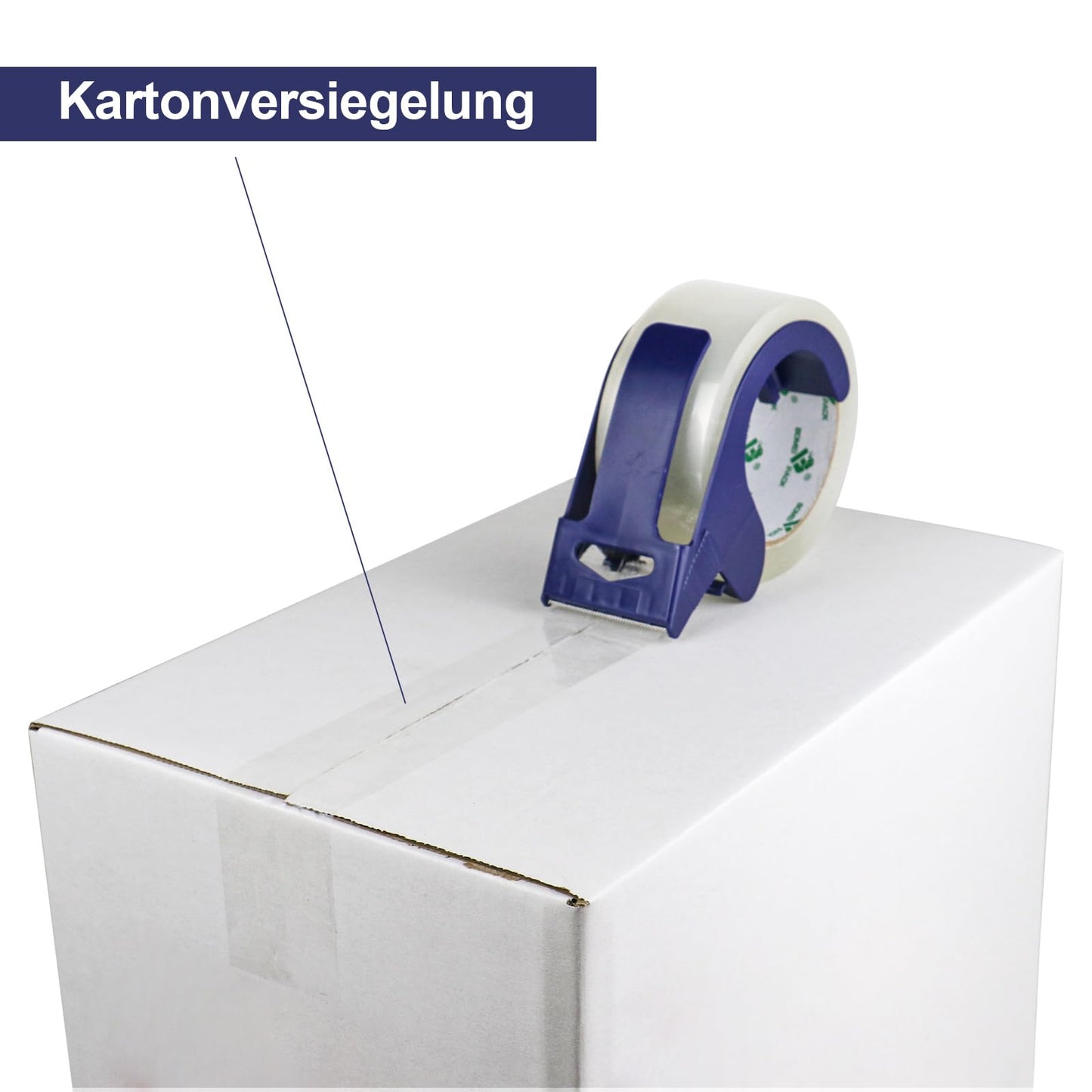 BOMEI PACK quiet parcel tape (transparent): 66m x 48mm, strong adhesive