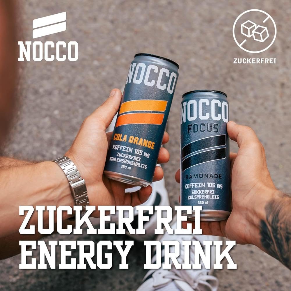 NOCCO Energy Drink (24er 330ml Mix-Pack) inkl. Pfand: Vegan mit Koffein & Vitaminen