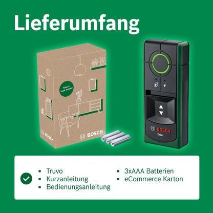 Bosch locator 'Truvo 2nd generation' with one-button operation: Wall scanner up to 70mm