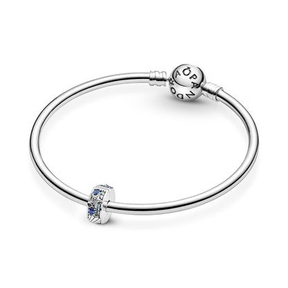PANDORA Moments Tropical Starfish &amp; Shell Clip Charm in sterling silver with cubic zirconia