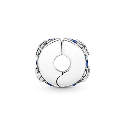 PANDORA Moments Tropical Starfish &amp; Shell Clip Charm in sterling silver with cubic zirconia