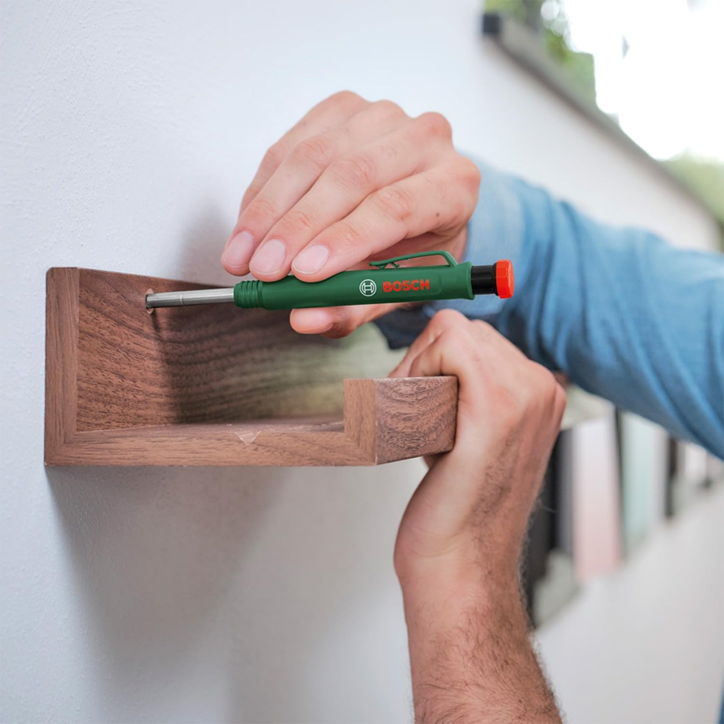 Bosch Markier-Set mit Wasserwaage 25cm, Maßstab 2m und Tieflochmarker-Bleistift